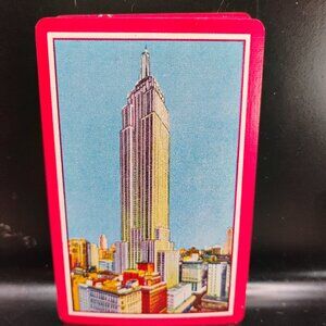 vintage Arrco playing cards depicting Empire State Building circa 1940s orig box